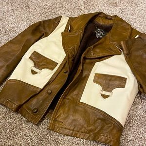 Genuine leather GRAIS vintage jacket